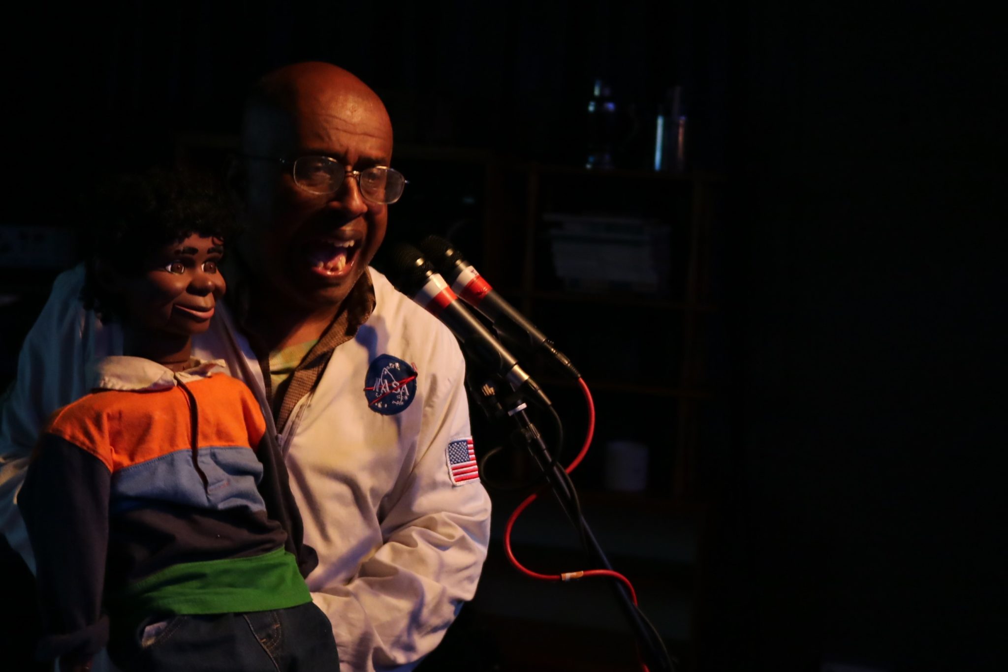 David Liebe Hart with puppet singing Father and Son at Meow, Wellington
