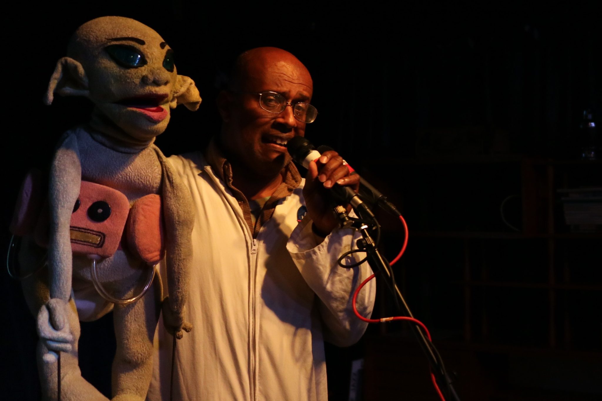 David Liebe Hart with Alien singing Salame at Meow, Wellington