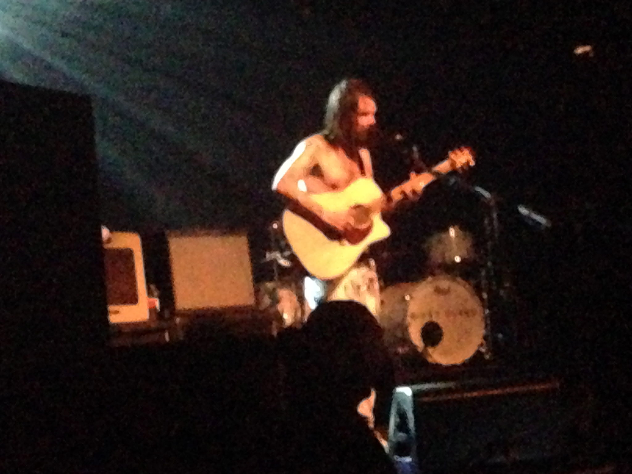 Biffy Clyro front man Simon Neil playing 'God and Satan' solo on acoustic guitar