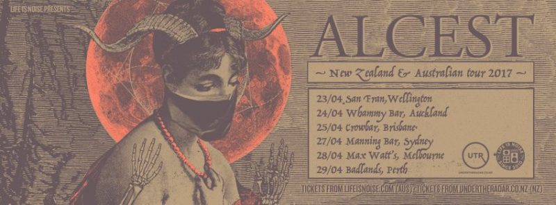 Alcest Au NZ tour poster