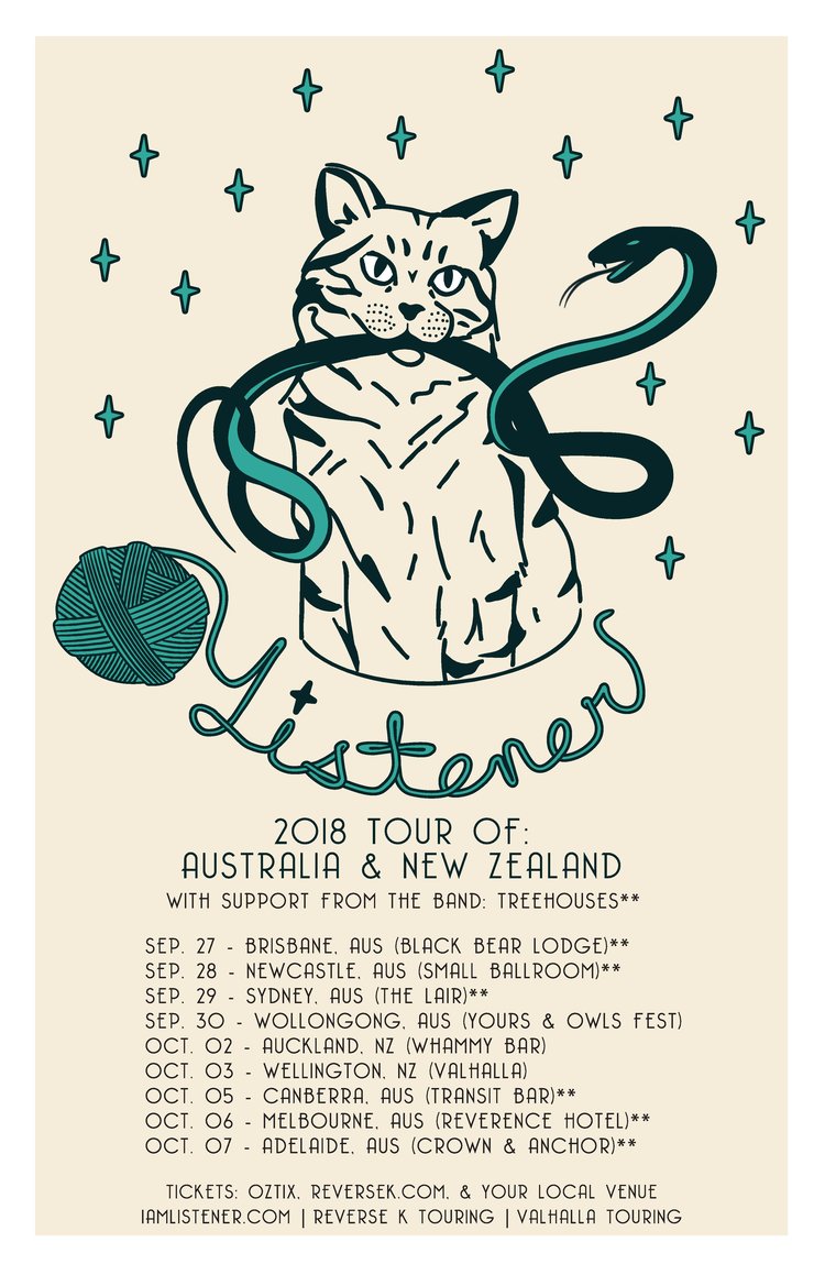 Listener Au NZ tour poster