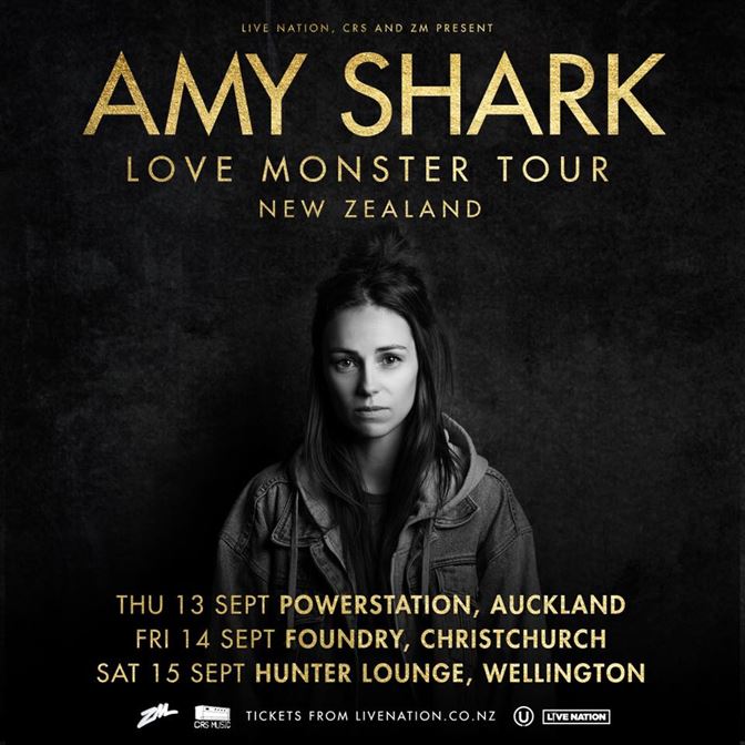 Amy Shark Love Monster NZ tour poster