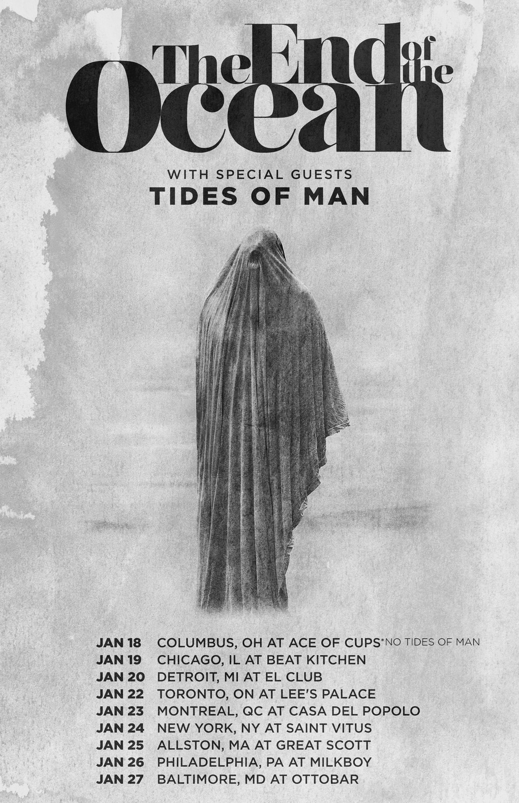 The End Of The Ocean Tides Of Man Tour Poster