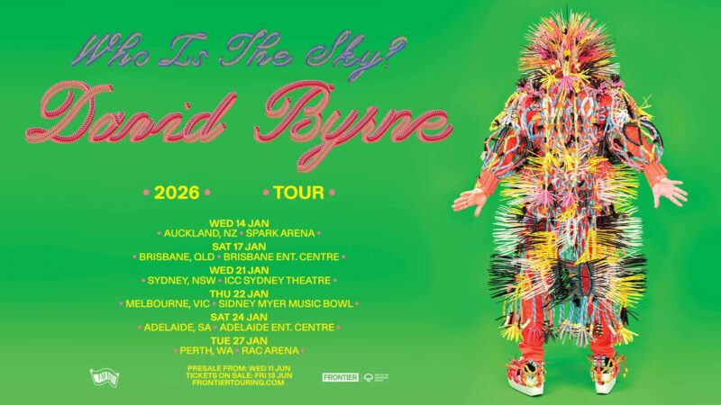 David Byrne Who Is The Sky Tour banner